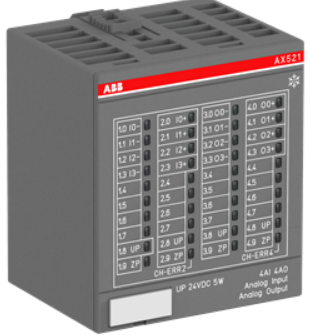 ABB AC500 Extreme Temperature AX521-XC Analog Input/Output Module