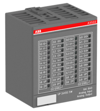 ABB AC500 Extreme Temperature AX522-XC Analog Input/Output Module