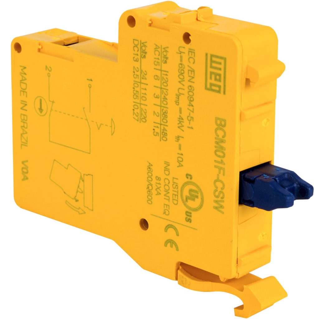 WEG Contact Block 1 NC Contact With Self Monitoring