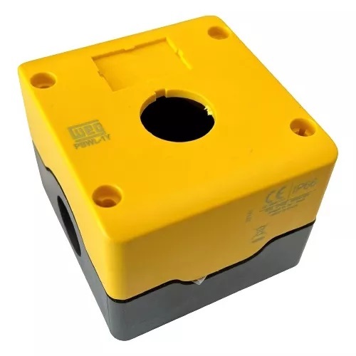 WEG 22 mm - 1 Hole Control Station Enclosure Yellow