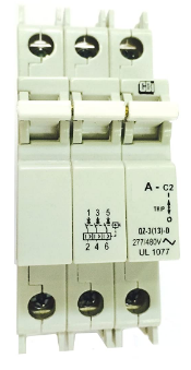 Circuit Breaker, QZ 3 Pole Standard curve 2 rated  0.2A