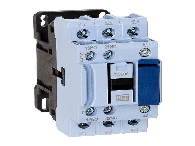 WEG IEC Contactor, 38 Amps, 24VAC 50Hz/60Hz Coil