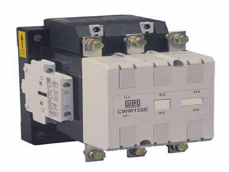 WEG IEC Contactor, 150 Amps, 110-130VAC 50Hz/110-130VDC 60Hz Coil