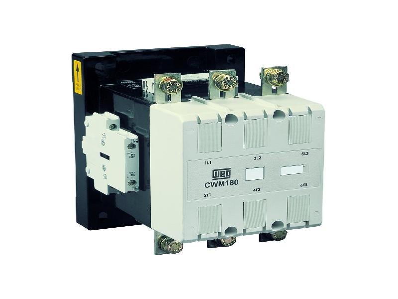 WEG IEC Contactor, 180 Amps 430-500VAC 50Hz/430-500VDC 60Hz Coil