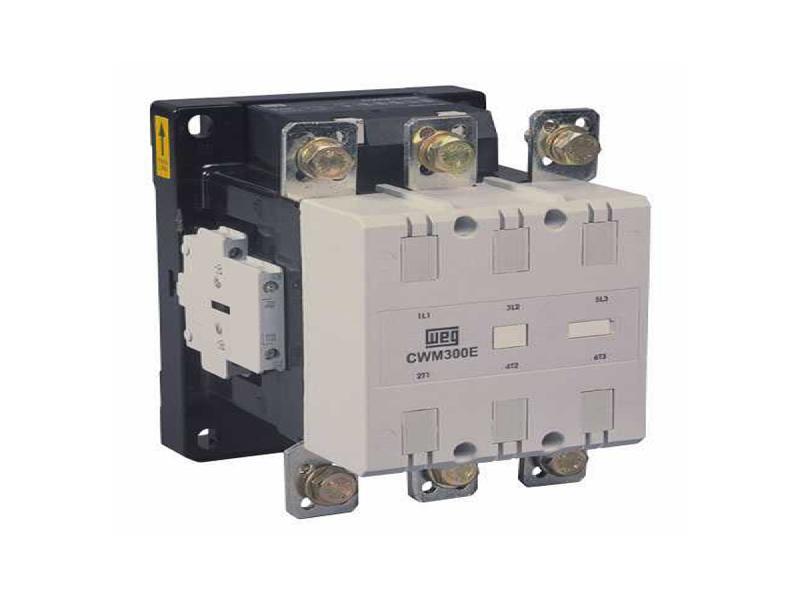 WEG IEC Contactor, 300 Amps, 110-130VAC 50Hz/110-130VDC 60Hz Coil