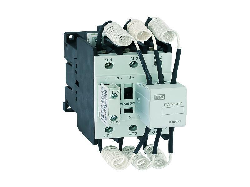 WEG IEC Contactor, 50 Amps, 24-28VAC 50Hz/24-28VDC Coil