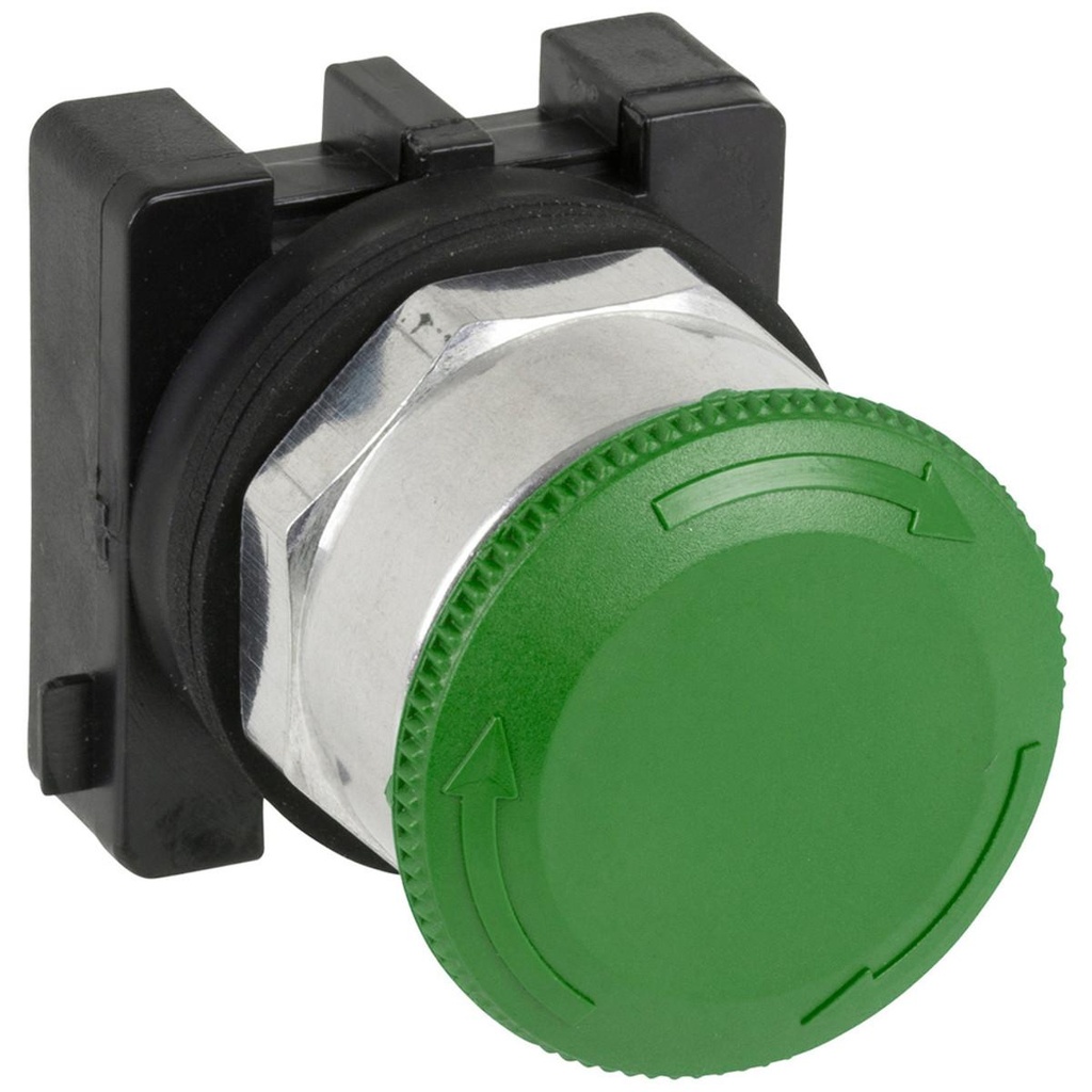 WEG 30mm E-Stop Pushbutton - Green - Twist Release