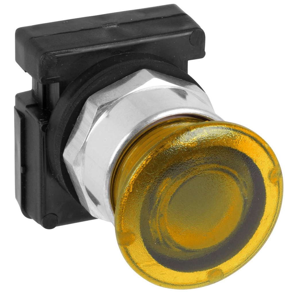 WEG 30mm Illuminated E-Stop Pushbutton - Yellow - Push Pull