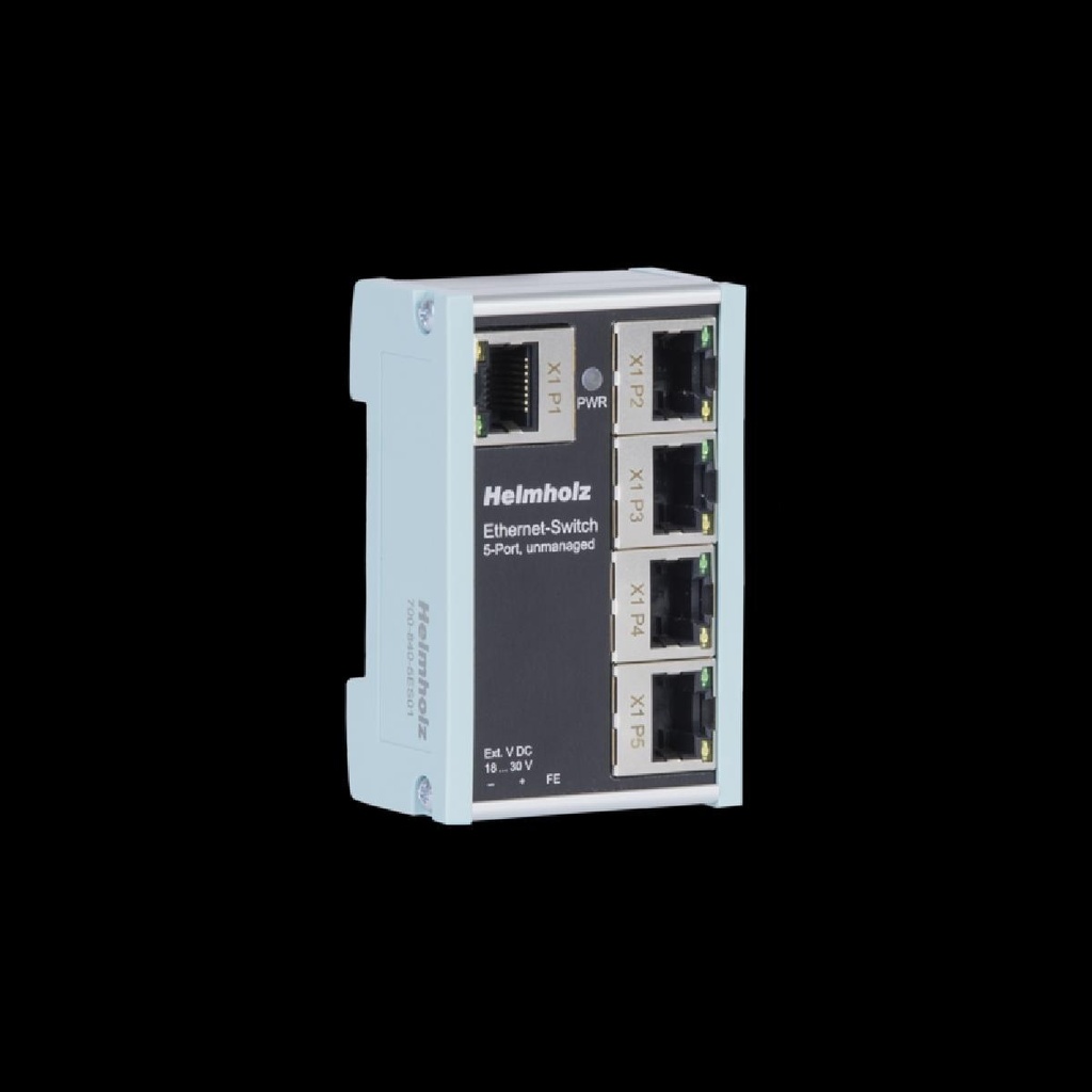 Helmholz, Ethernet Switch, 5 port, unmanaged, 10/100Mbps