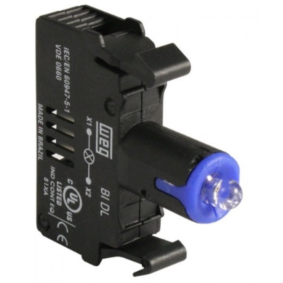 WEG Blue LED for 22mm Pilot Devices 12 Vac/Vdc 50/60 Hz