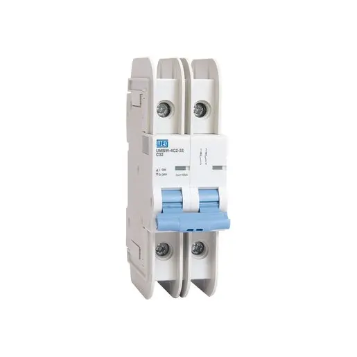 WEG UL489  2 Poles 1.2 Amps 
B Curve 277/480 VAC/125 VDC Mini Breaker