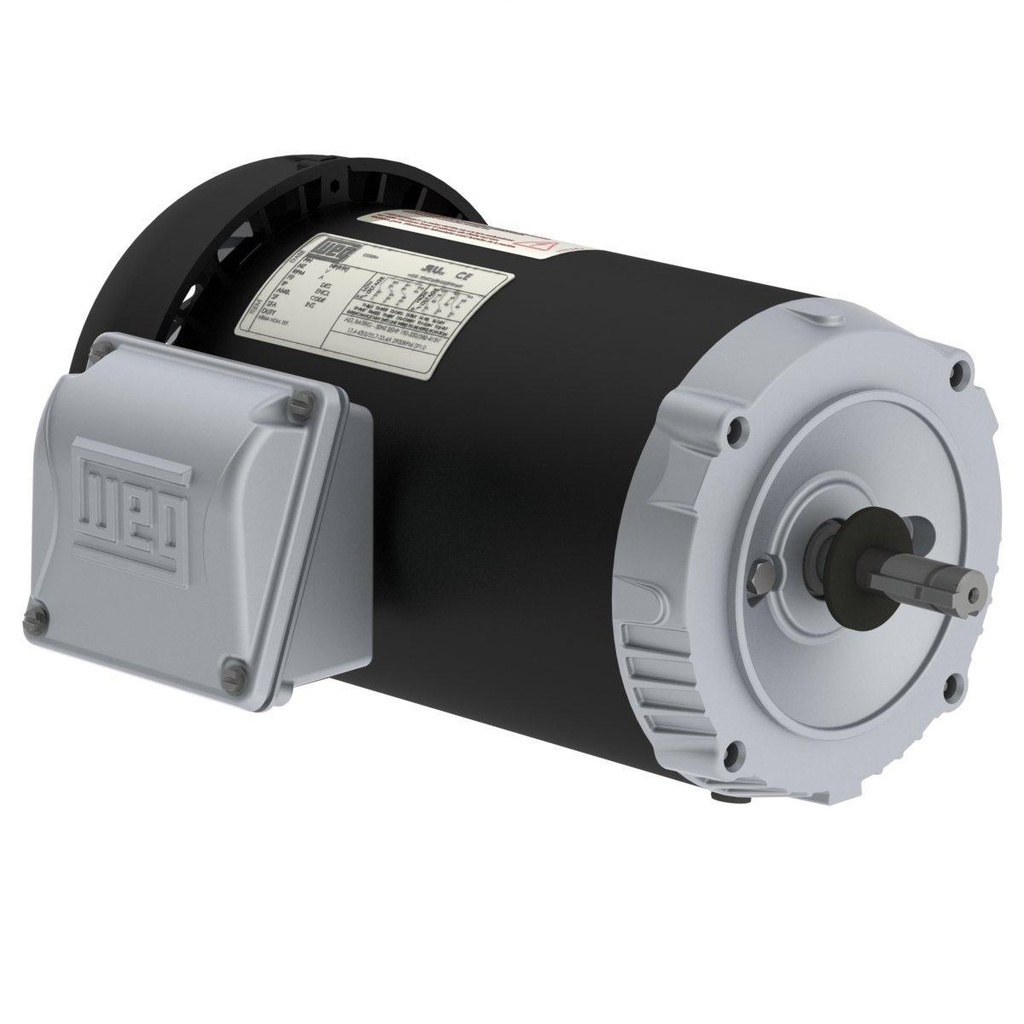 WEG 0.5 HP 3600 RPM 208-230/460V TEFC 56C Frame