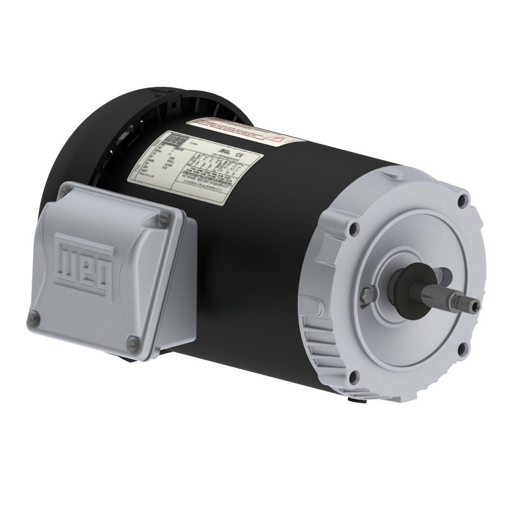 WEG 0.5 HP 3600 RPM 208-230/460V TEFC 56J Frame