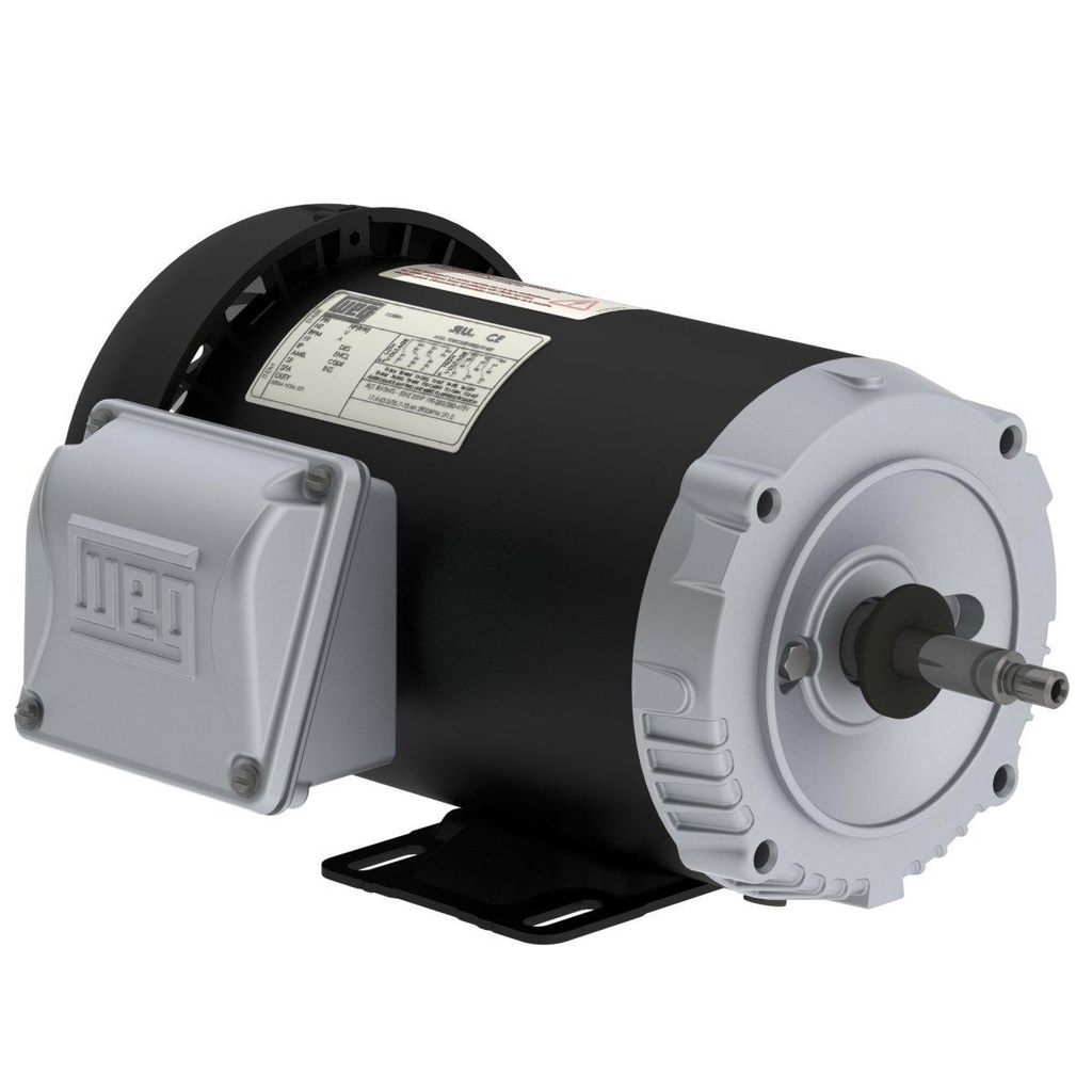 WEG 0.5 HP 3600 RPM 208-230/460V TEFC 56J Frame