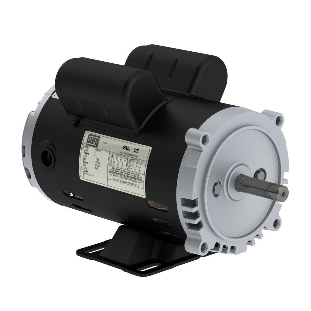 WEG 0.5 HP 1800 RPM 115/208-230V ODP W56C Frame