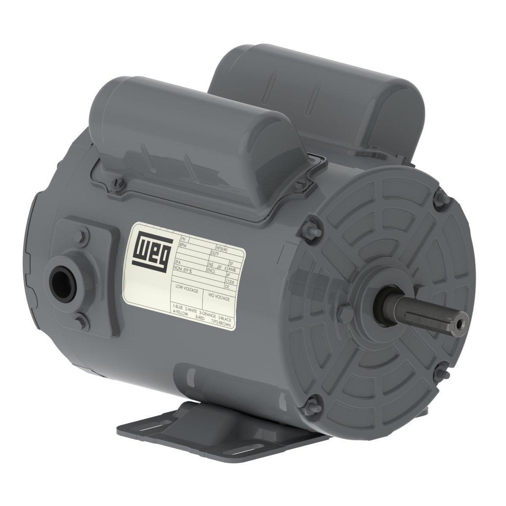 WEG 0.75 HP 3600 RPM 115/208-230V TEFC 56 Frame