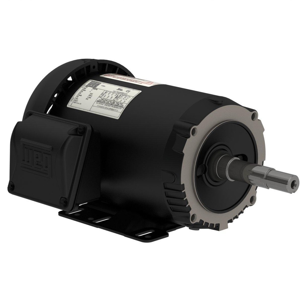 WEG 1.5 HP 3600 RPM 230/460V TEFC 143/5JM Frame