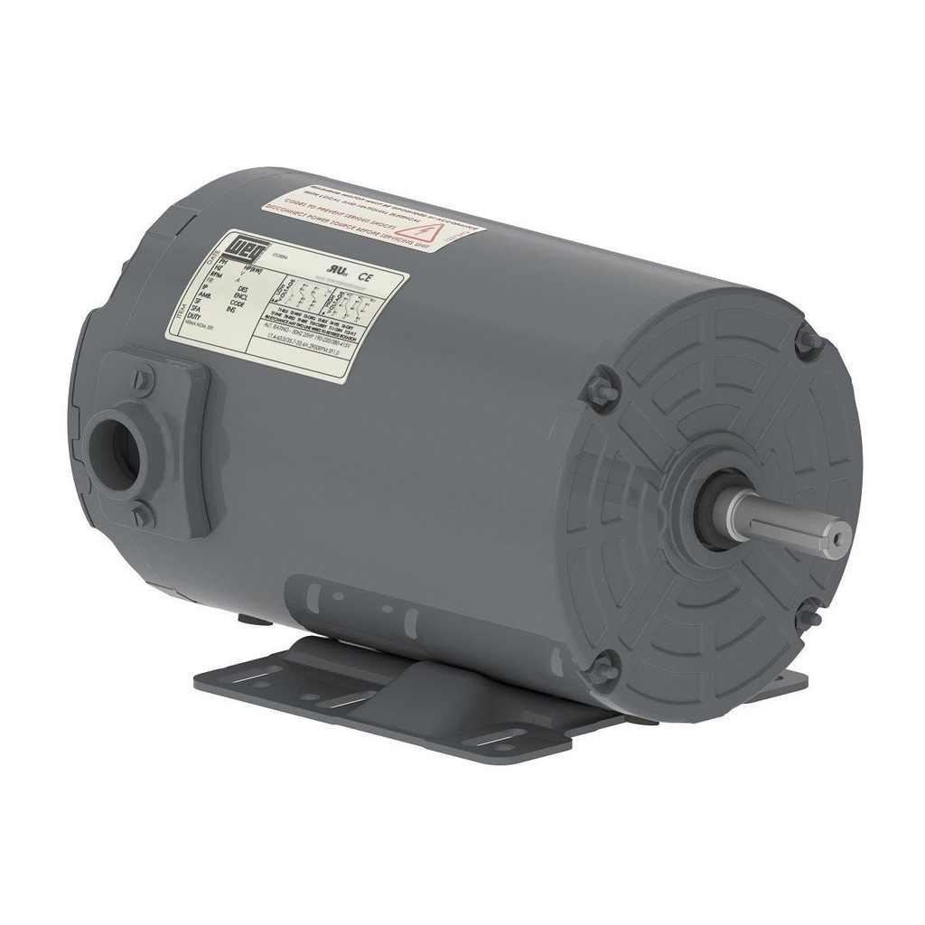 WEG 1.5 HP 3600 RPM 230/460V TEAO 143/5TZ Frame