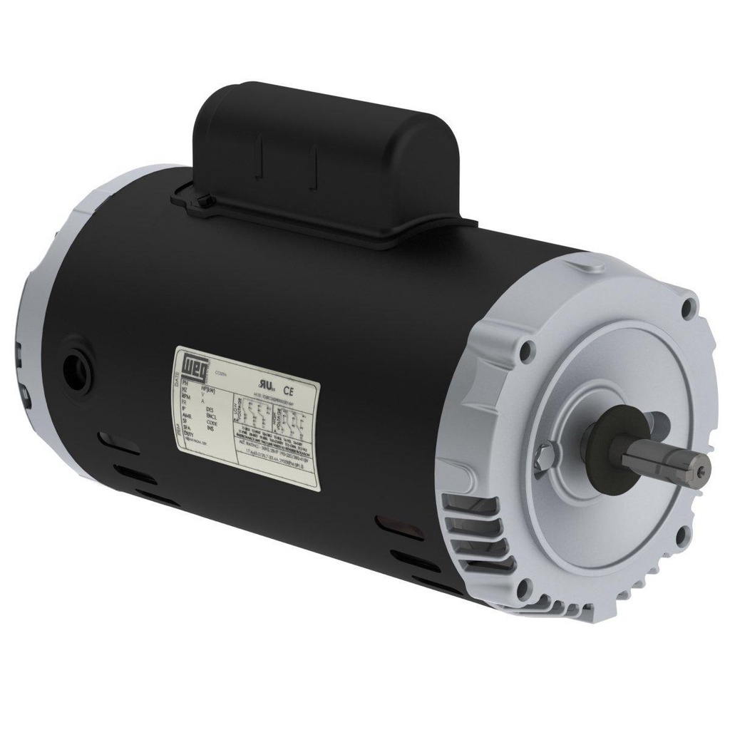 WEG 1.5 HP 3600 RPM 208-230/460 V ODP 56C Frame