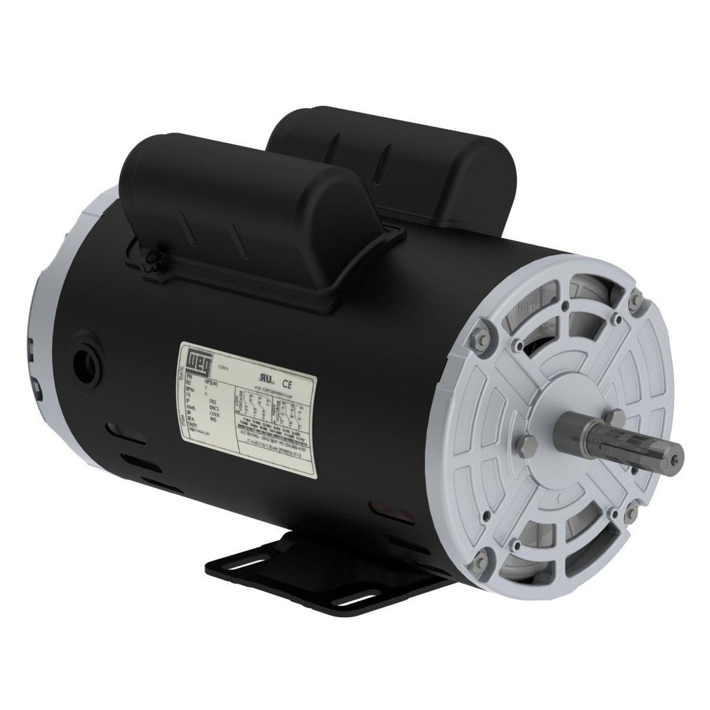 WEG 0.75 HP 1800 RPM 115/208-230V ODP 56 Frame