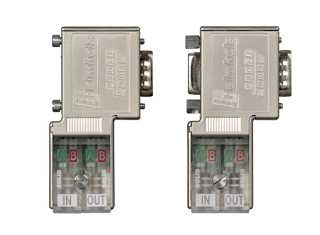 Helmholz PROFIBUS connector, 90 °, EasyConnect, with PG