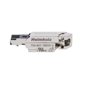 Helmholz Fieldbus applications, PROFINET connector, RJ45, 145° EasyConnect, 10/100 Mbps