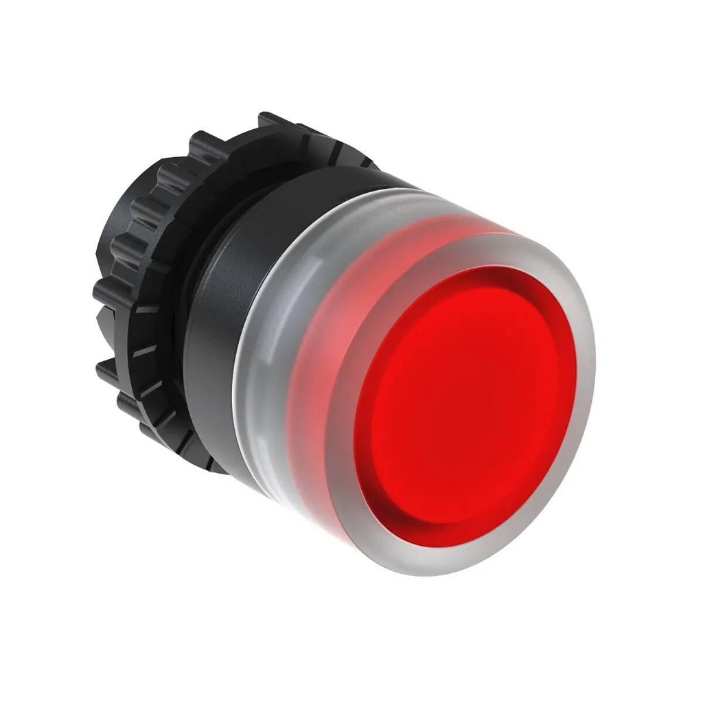 WEG 22mm Illuminated Red Flush Pushbutton