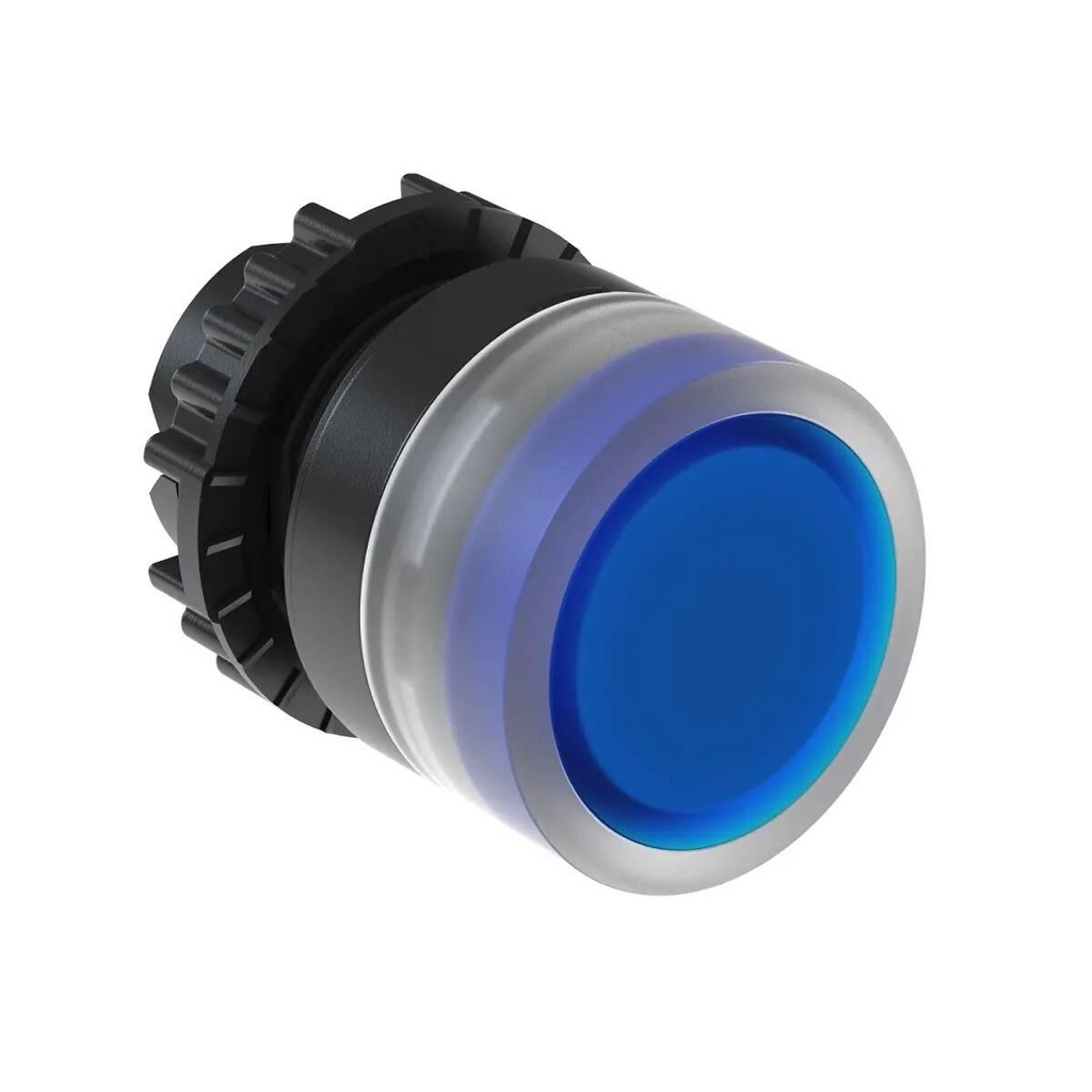 WEG 22mm Illuminated Blue Flush Pushbutton