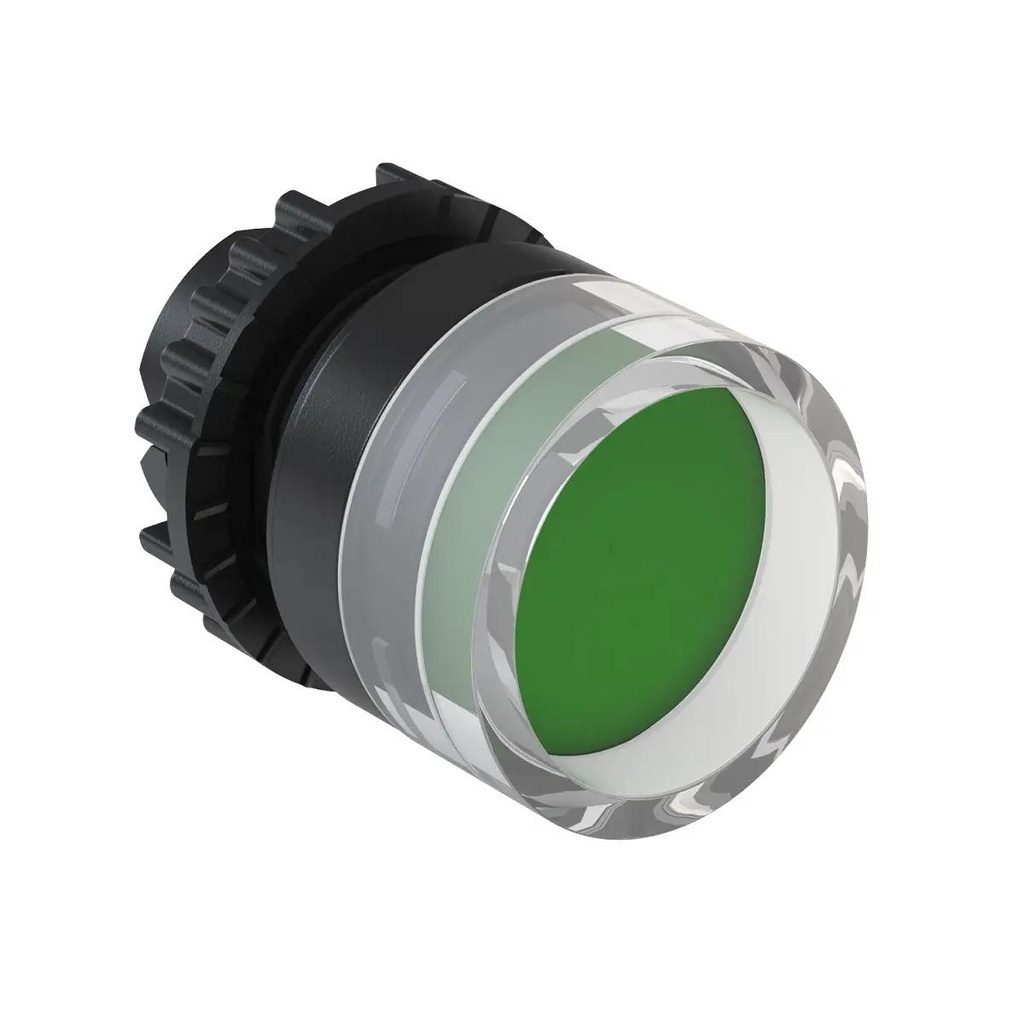 WEG 22mm Recessed Green Flush Pushbutton