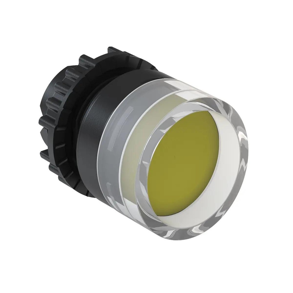 WEG 22mm Recessed Yellow Flush Pushbutton