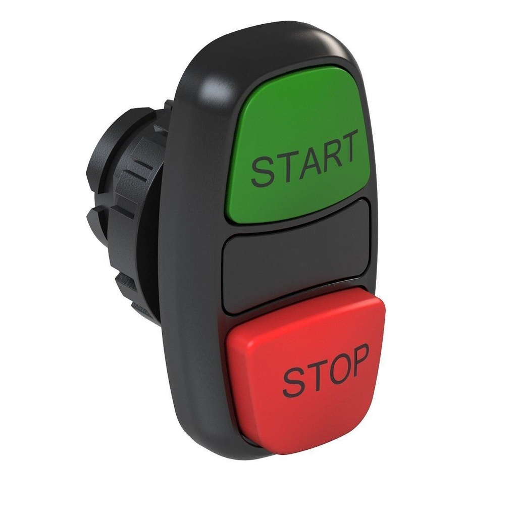 WEG 22mm Illuminated Double Extended Pushbutton Engraved with Start and Stop