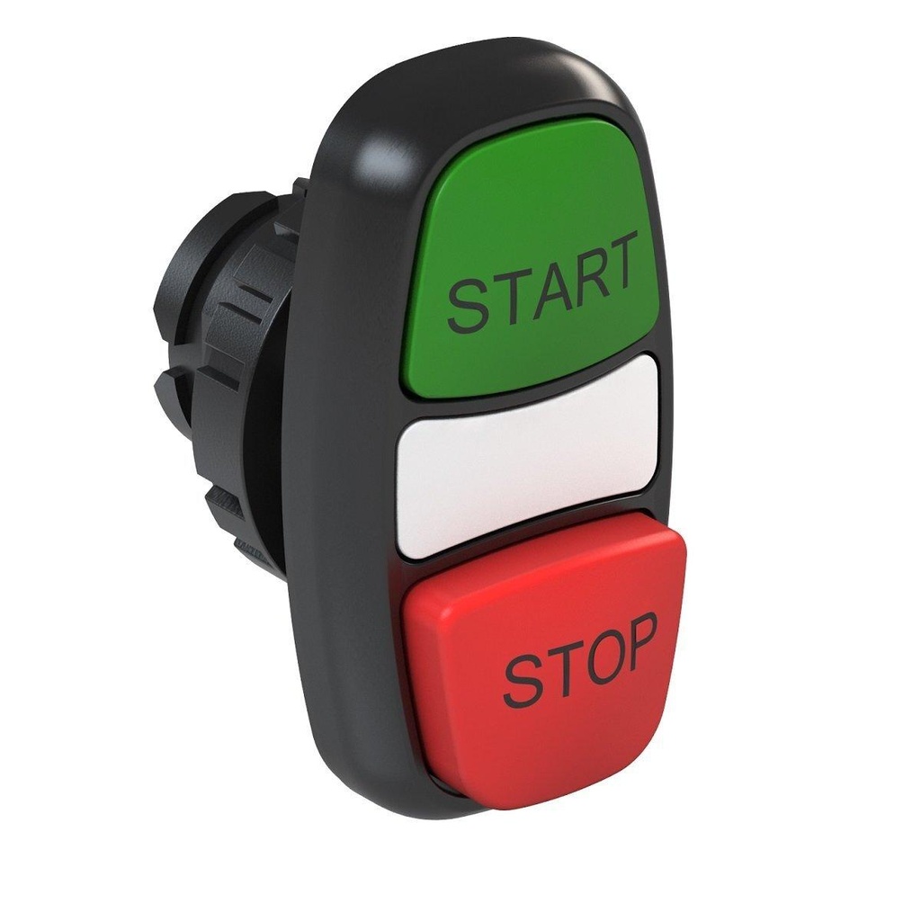 WEG 22mm Illuminated Double Extended Pushbutton Engraved with Start and Stop