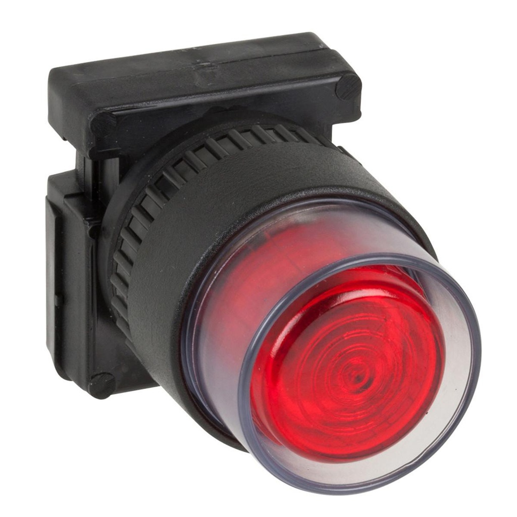 WEG 30mm Illuminated Recessed Pushbutton Red