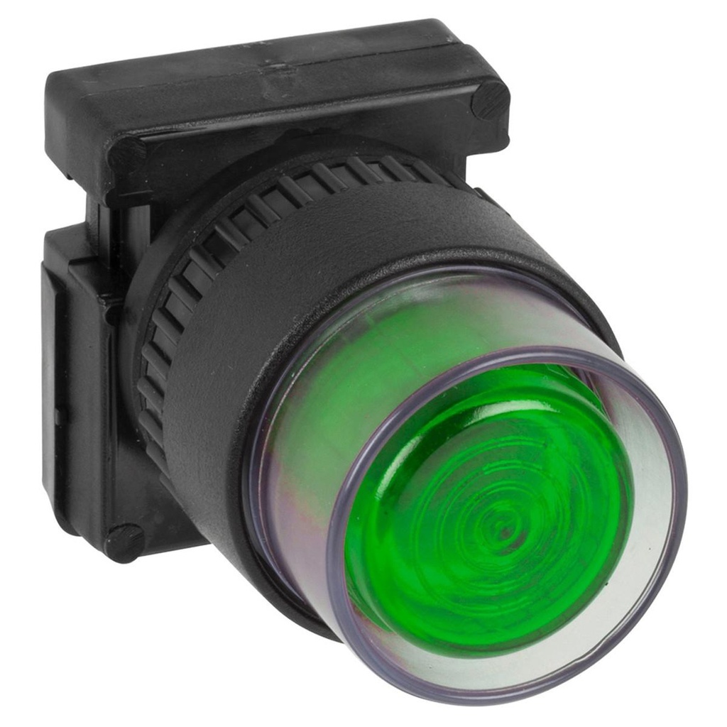 WEG 30mm Illuminated Recessed Pushbutton Green