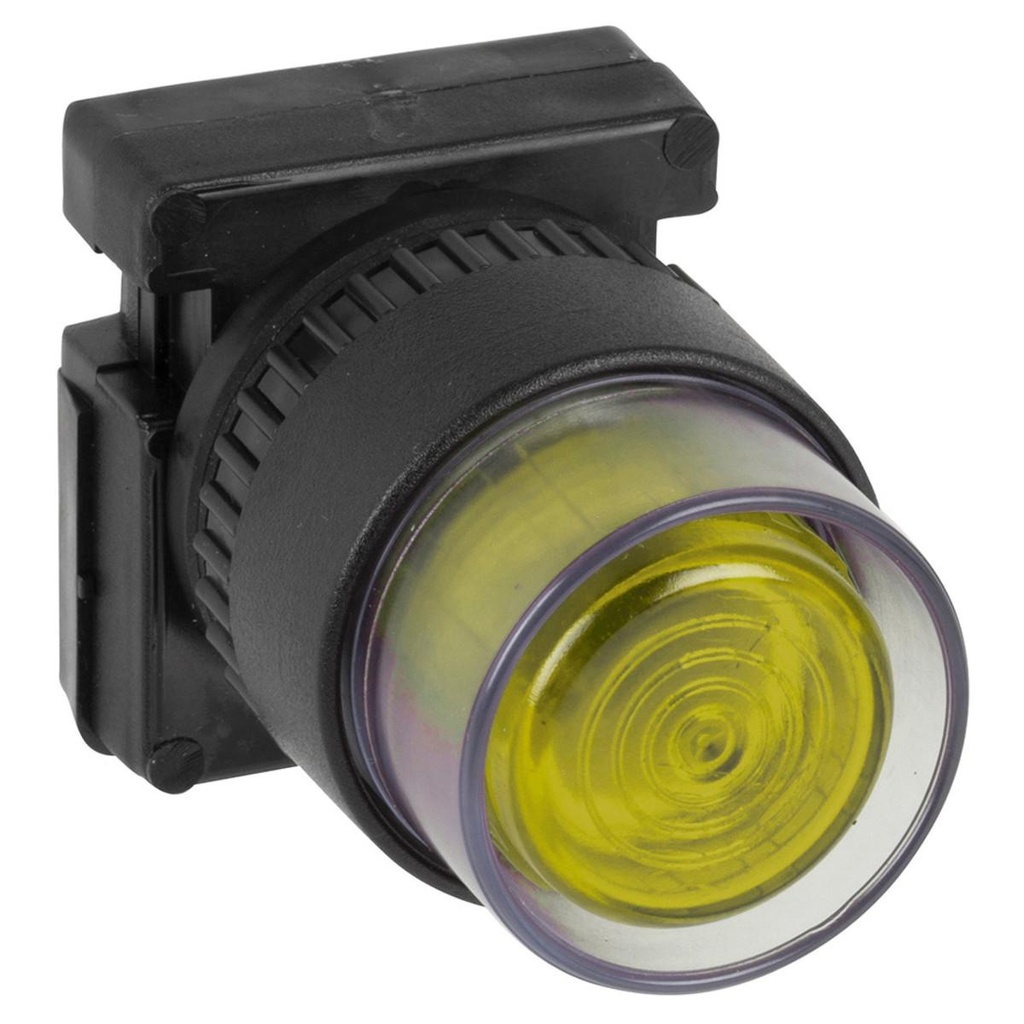 WEG 30mm Illuminated Recessed Pushbutton Yellow