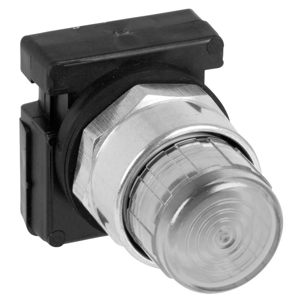 WEG 30mm Illuminated Extended Pushbutton - White -120Vac/Vdc