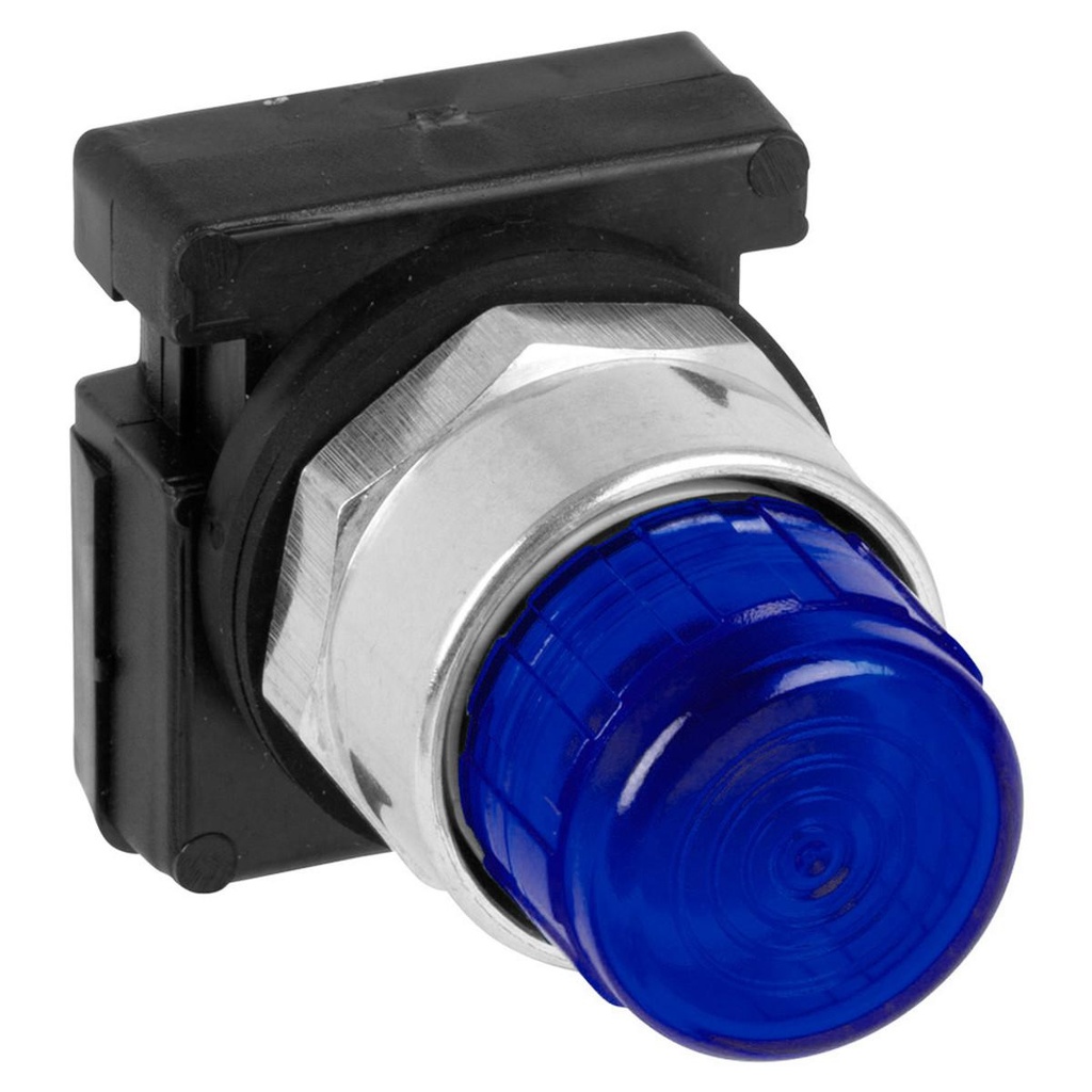 WEG 30mm Illuminated Extended Pushbutton - Blue - 120Vac/Vdc