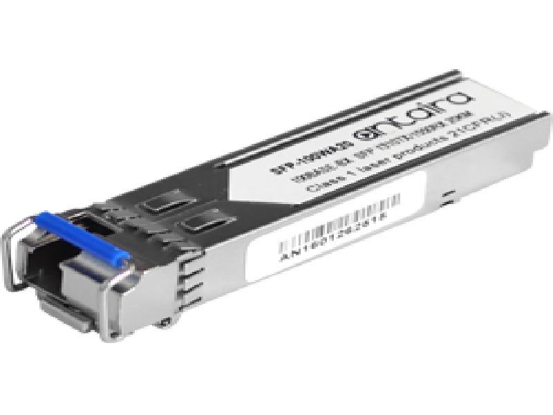 Antaira 100 Mpbs Fiber SFP Transceiver WDM-A, Single-Mode 20km / LC / TX:1310nm RX:1550nm, 0º~70ºC