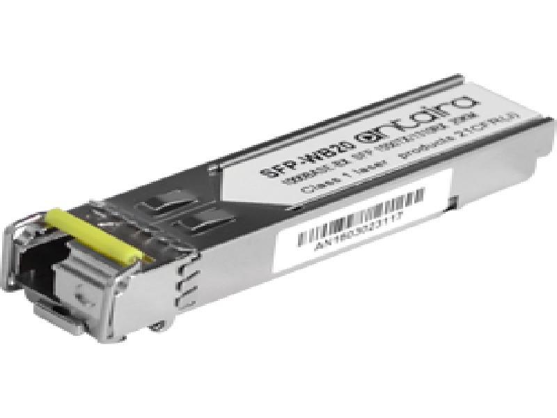 Antaira 1 Gigabit Fiber SFP Transceiver WDM-B, SM/LC/20km/13.0dB/TX:1550nm RX:1310nm, 0º~70ºC