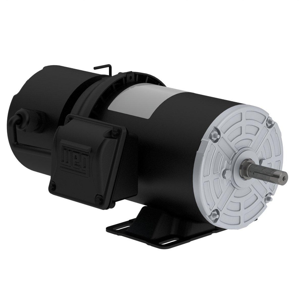 WEG 0.25 HP 1800 RPM 208-230/460V TEFC W56 Frame