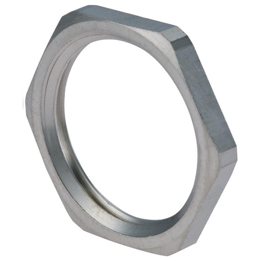 [NN-13-BR] 1/2" NPT Nickel Plated Brass Locking Nut