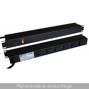 [1583H6B1BKRA] Hammond Rack Mount PDU