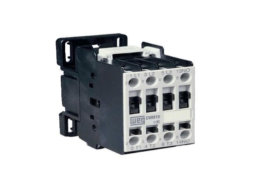 [CWM18N-01-30V23] WEG IEC Contactor, 18 Amps, 180VAC 50Hz/208VAC 60Hz Coil