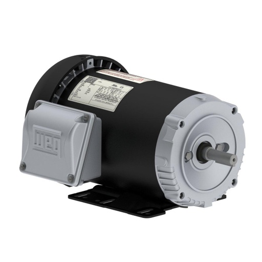 [00236ES3E56C-S] WEG 2 HP 3600 RPM 208-230/460 V TEFC 56HC Frame