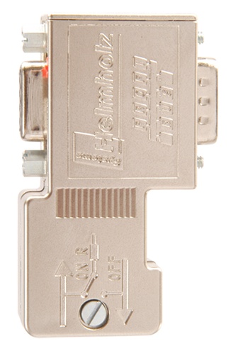 [700-972-0BB12] Helmholz PROFIBUS connector, 90°, screw terminal, with PG